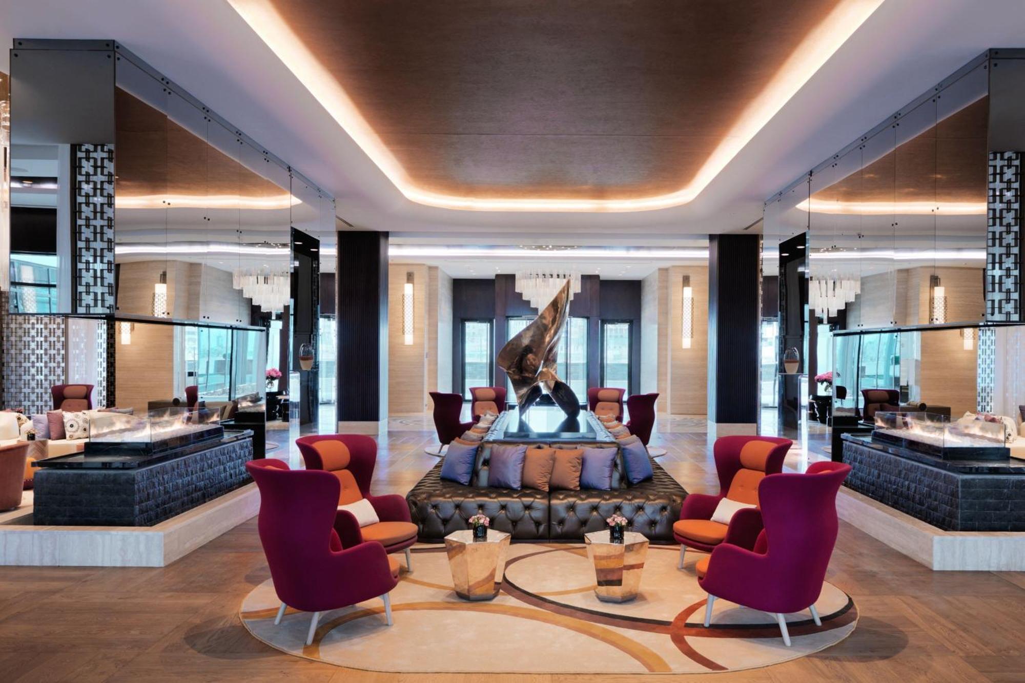 บาคู แมริออท โฮเทล บูเลอวาร์ด Hotel บากู ภายนอก รูปภาพ The lobby of the hotel