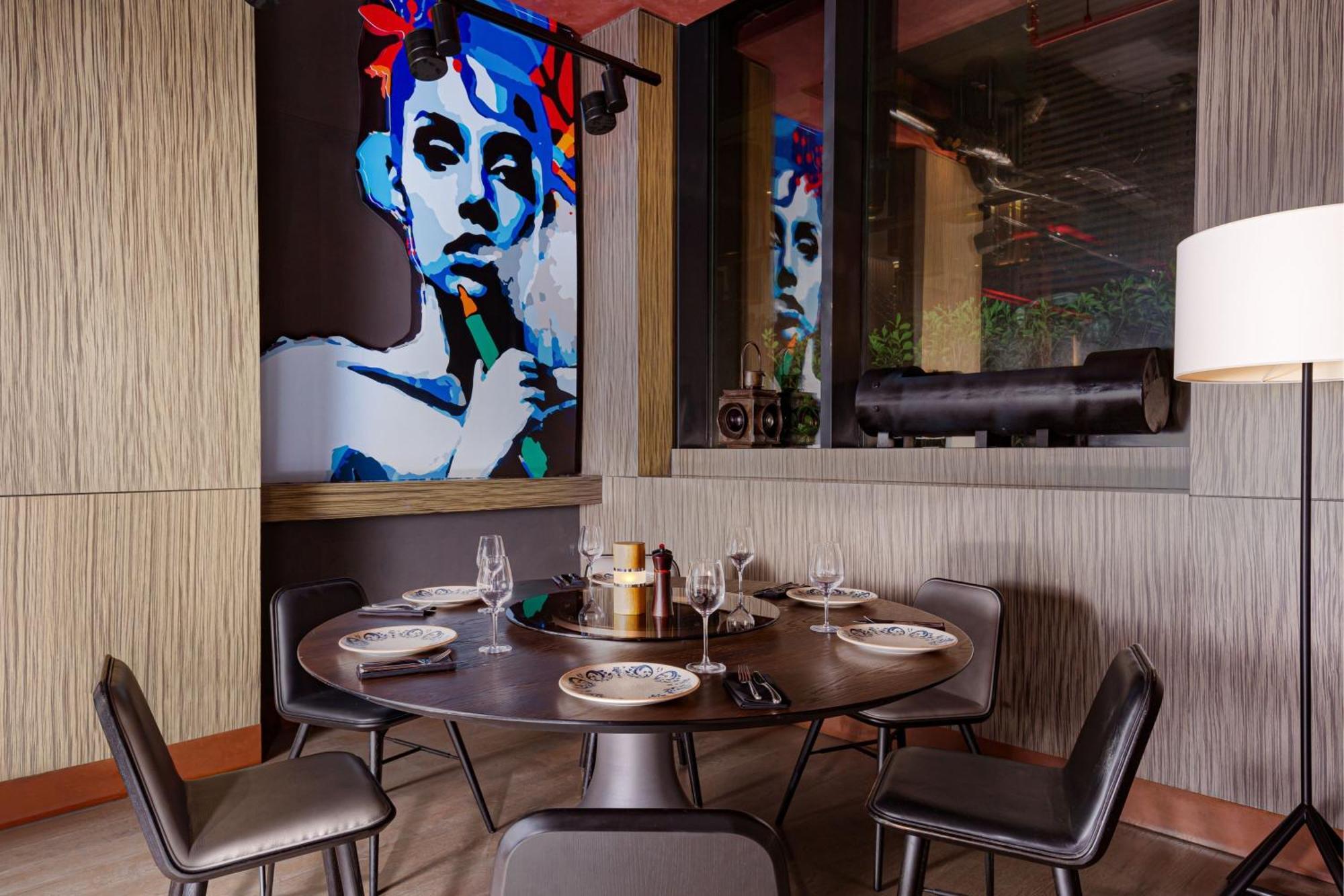 บาคู แมริออท โฮเทล บูเลอวาร์ด Hotel บากู ภายนอก รูปภาพ The interior of the restaurant