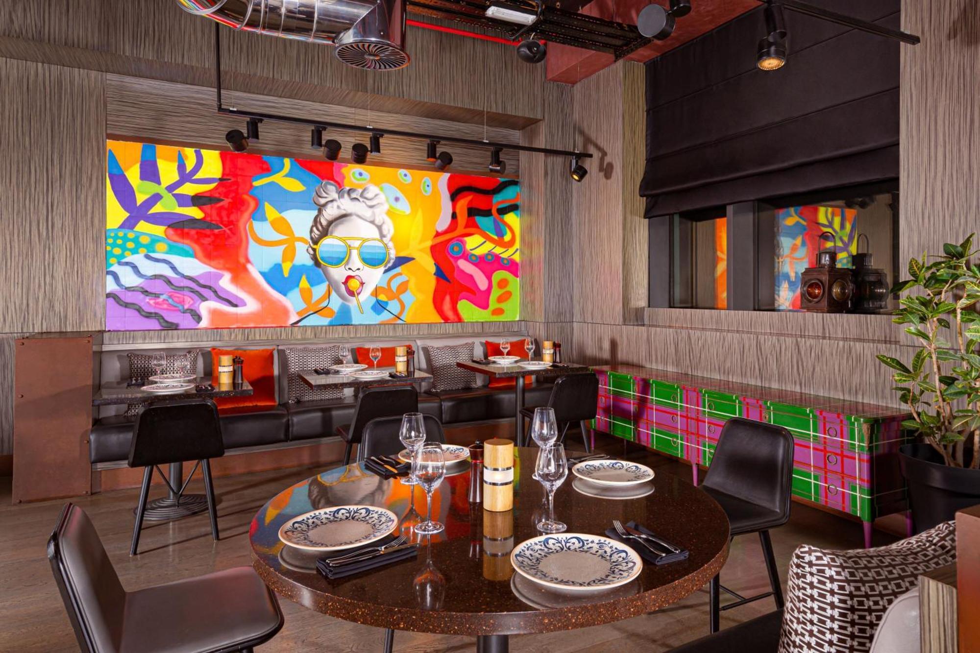 บาคู แมริออท โฮเทล บูเลอวาร์ด Hotel บากู ภายนอก รูปภาพ Interior of the restaurant